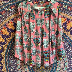 LuLaRoe Madison Midi Skirt with Pockets Owl Print